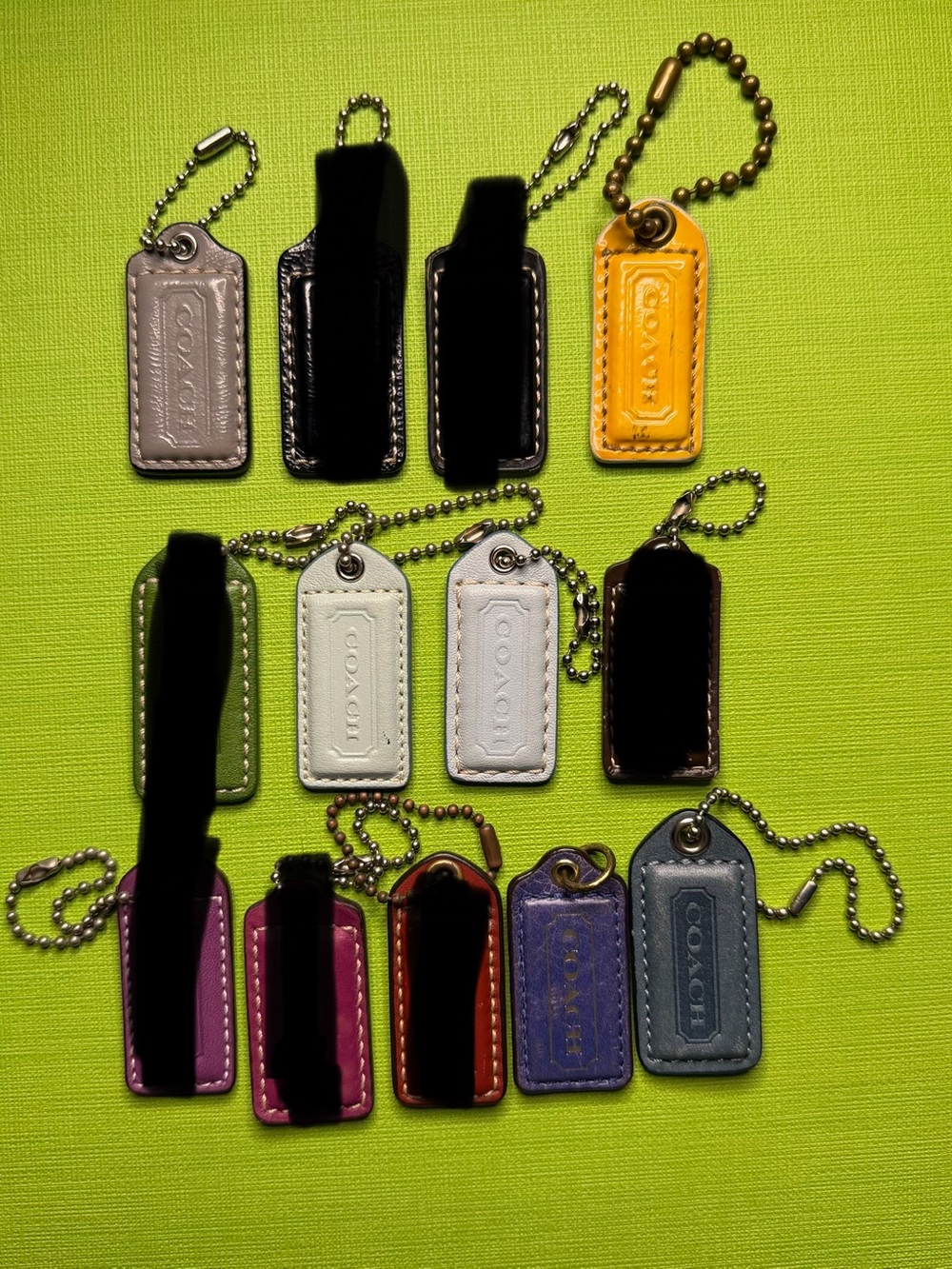 Coach Leather Bag Tag Set in Multicolor Leather - Picture 8 of 10